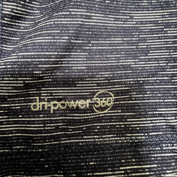 Russell Training Fit Blue Top Size Small Dri-Power Long Sleeve 1/4 Zip - Picture 9 of 15